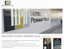 Tablet Screenshot of hotelpennanthills.com.au